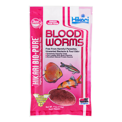 Hikari Bio-Pure Jumbo Frozen Blood Worms - Cubes - 3.5 oz - Pet Central  Limited