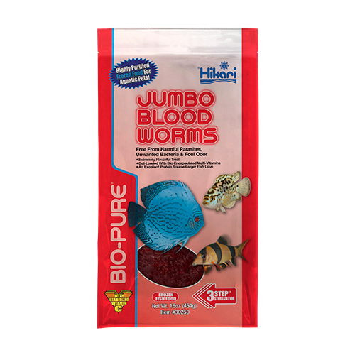 Bio Pure Frozen Jumbo Blood Worms Hikari Sales USA