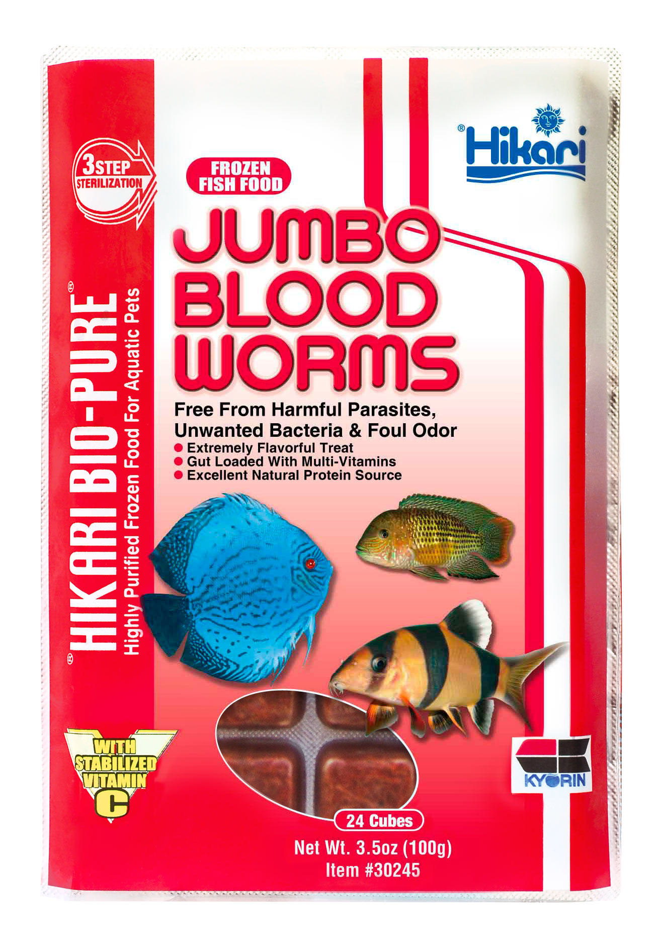 Hikari info : Hikari Bio-Pure FD BLOOD WORMS