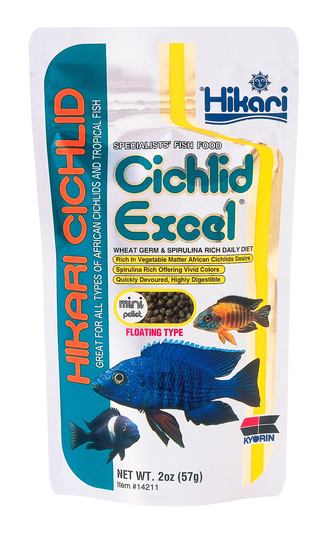 Dainichi Cichlid Veggie FX Sinking Baby Pellets – 500g, 1mm – Premium Fish Food