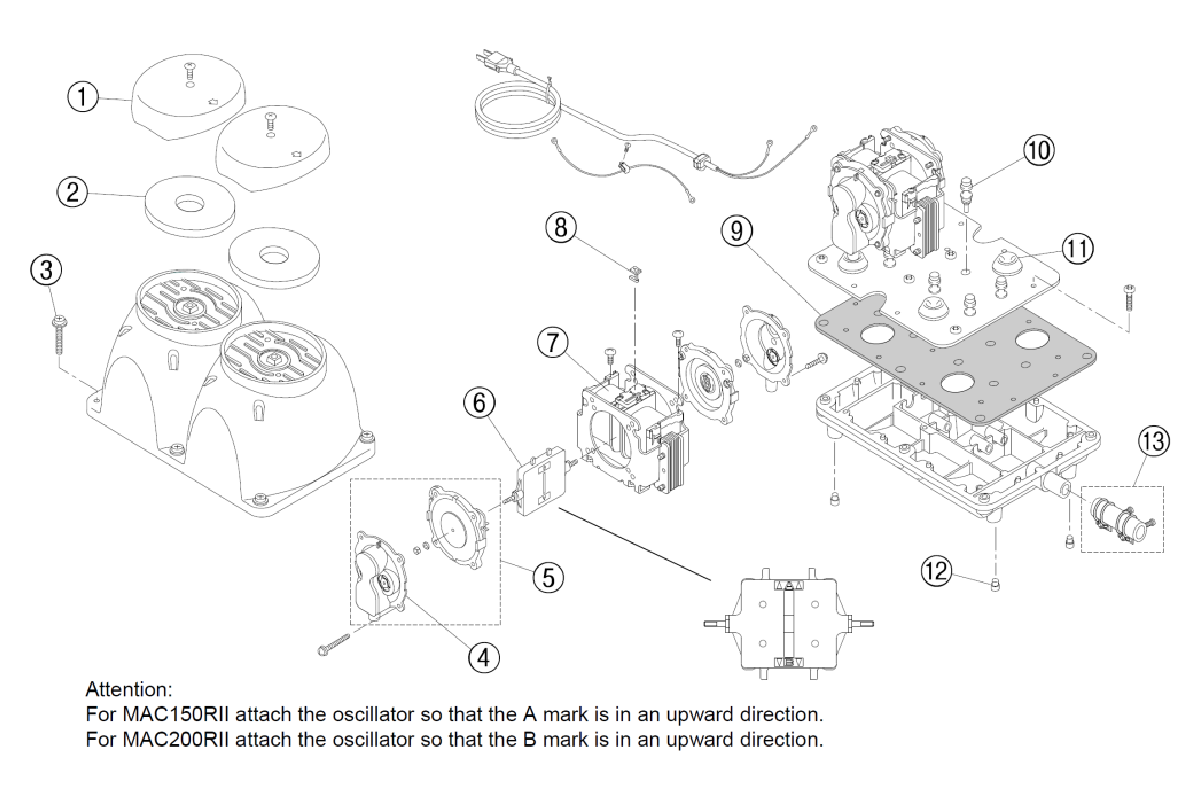 FujiMAC Pump Diagram 150 / 200