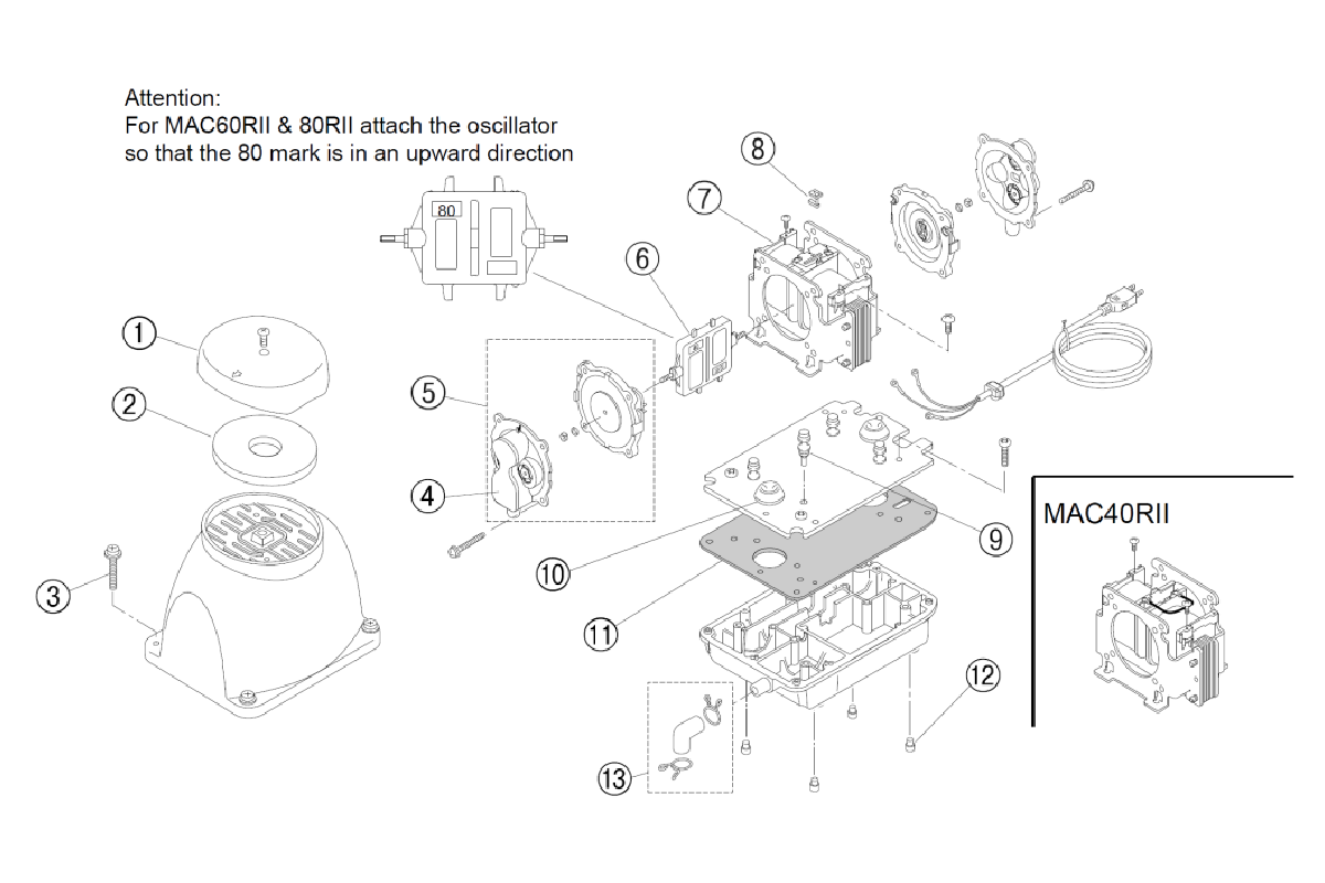 FujiMAC Pump Diagram 100 / 120