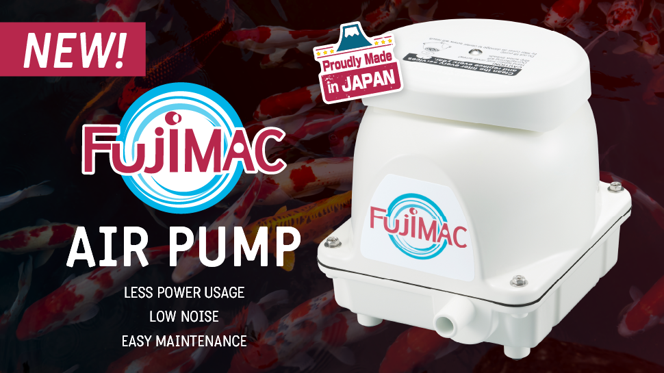 Hikari Sales USA fish and reptile foods showing fujimac air pump